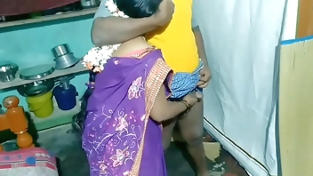 Uncle having sex while Indian aunty is cleaning the house