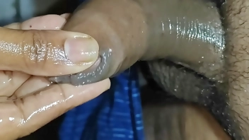 Tamil wife oil massage to cock