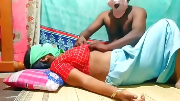 Indian husband and wife having sex while wearing masks