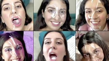 Best Cum on Face Compilation - 21 Cumshots!