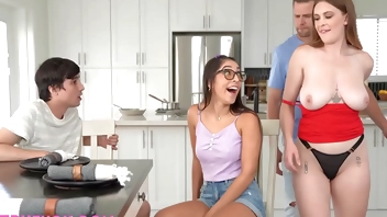 Swap Family Dinner Lindsay Lee, Madison Wilde, Ricky Spanish, Vince Karter