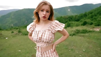 Stepsister pay for Gas or Take Off Your Panties! I Fucked Stepsister in the Woods