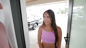 Cute brunette teen who likes it rough