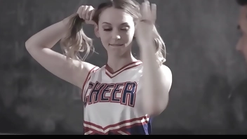 Teacher and Shy Babe Chat About School Drama Club - Lily Larimar