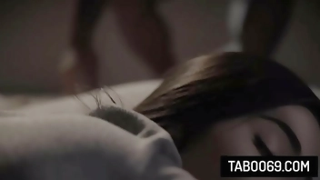 Two teen stepsisters Jaye Summers and Emily Willis in threesome with their perv stepuncle