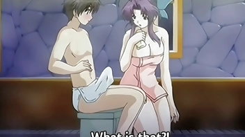 Step Mom gives a Bath to her 18yo Step Son - Hentai Uncensored [Subtitled]
