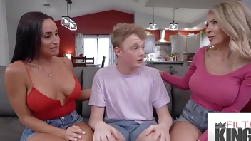 FilthyKings - I Just Had A Threesome With My Busty Stepmom & Her HOT Brunette Friend