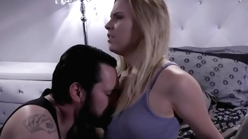 Blonde fucked by landlord to pay