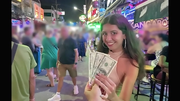 I picked up a beauty on the street and fucked her in all her holes for money