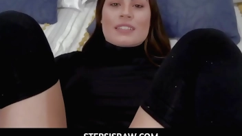 StepsisRaw  -  Big Ass Teen stepsister Veronica Valentine & stepbrother Donnie Rock Have Sex For Ride To Political Protest POV