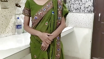 Indian Hot Stepmom has hot sex with stepson in kitchen! with clear Audio, Indian Desi stepmom dirty