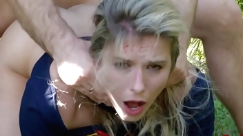 Cory Chase in Super Gurl vs DeadPool - Milf has Rough Anal Sex and is Humiliated