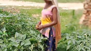 Desi Indian step sister fuck in outdoor sex