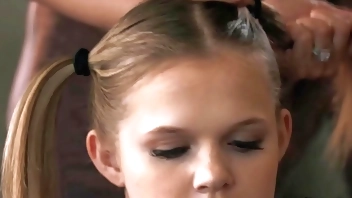 Penny Barber and Seth Gamble having threesome fuck sesh with their new sitter Coco Lovecock