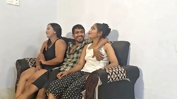 Hanif and Adori and nasima - Desi sex Deepthroat and BBC porn for Bengali Cumsluts threesome A boys Two girls fuck