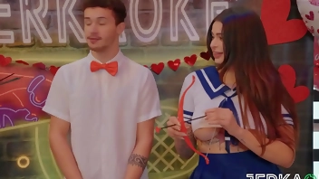 Jerkaoke- Curvy Juicy Latina Carolina Cortez Gets Fucked Hard Doggy Style