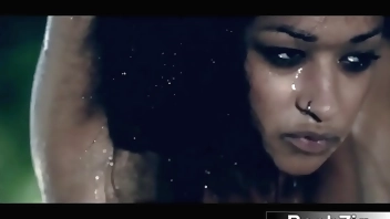 Super Sexy Black Beauty Tied Up & Fucked By Her White Master