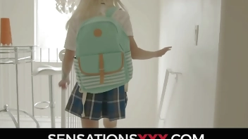 Sexy Teen Britt Blair Fucks Her Dad's Employee After School