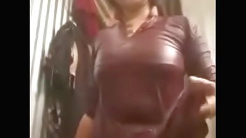 Indian teen girl in bathroom