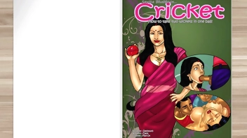 Savita Bhabhi Episode two The Cricket How to take two wickets in one ball with voice over in English