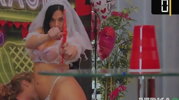 Jerkaoke- Sexy Bride Gets Fucked Hard By Stranger