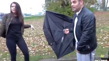 Tourist Street picked up and fucked while raining by BreedBus