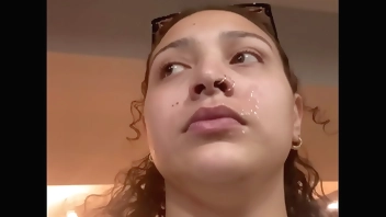 Big Ass Loser humiliated in public and cumwalk in front of everyone because she lost a game of pool