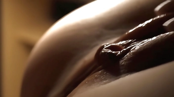 Twice filled pussy with cum and whipped it inside like cream