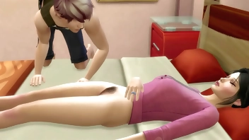 सौतेला बेटा हस्तमैथुन के बाद अपने बिस्तर में अपनी बालों वाली बिल्ली में नग्न बिल्ली में सौतेली माँ को पकड़ता है और कपड़े पहनना भूल जाता है - एशियाई पहली बार सौतेली माँ और सौतेला बेटा