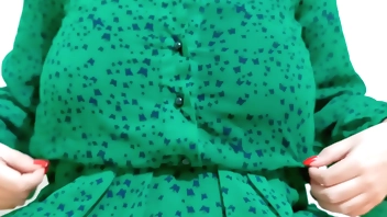 Hot girl takes off her sexy dress. Moaning - DepravedMinx