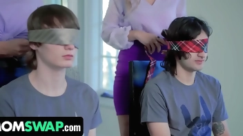 StepMoms With Big Tits Kenzie Love & Alexis Malone Make Their Boys Creampie Them - MomSwap