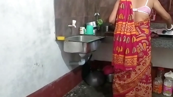 Red saree Kitchen Sex In Sonali ( Official Video By Localsex31)