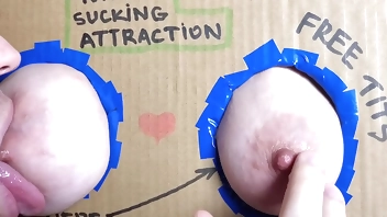 Glory hole nipple sucking and licking