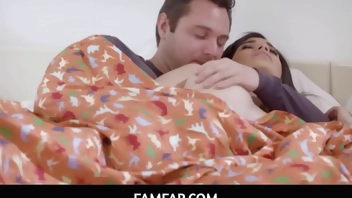 FamFap  -  Stepsister Savannah Sixx fucking inside the bedroom with her stepbrother to get themselves warm