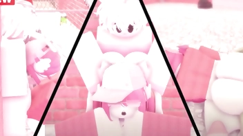 Sticky Situation // ROBLOX Slut Gets Three-wayed~!