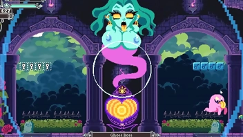 Flip Witch [ Pixel HENTAI Game ] Ep.13 monster cock titjob and facial cumshot !