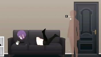 Man having sex in Cute reap in my room new hentai game