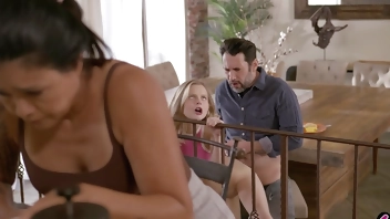 Swapped family teen Coco Lovelock fucked by husband in front of wife