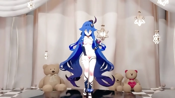 Honkai Impact 3rd Sirin Hentai Undress Dance Queencard Song MMD 3D Blue Hair