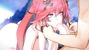 Genshin Impact Yae Miko Blowjob