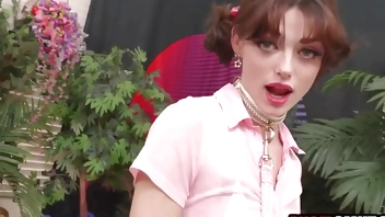 Skinny teen likes it rough