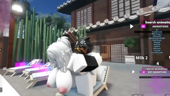 Jugando y Vendiendo Juegos de Sexo Roblox, me follo a una chica blanca ~