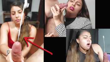 Huge cumshot compilation - So much cum! What does he eat? ...