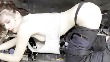 车模阿朱洗车写真[2024找外围看我主页]