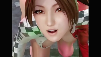 Racing Queen Mai Shiranui taken from behind