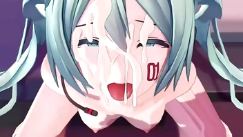 Hatsune Miku pov blowjob
