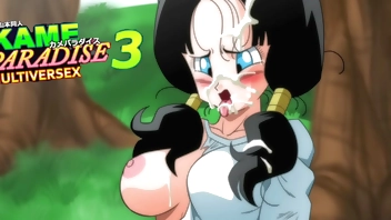 Kame Paradise 3 - Master Roshi goes to other universes to fuck Dragon Ball women ( All Scenes Uncensored)