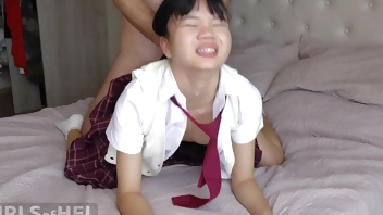 Baebi Hel spanked and fucked for not doing her homework