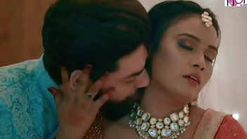 Indian beautiful milf fucked by husband in her suhagraat real Hindi audio full amateur hardcore doggy style sex video