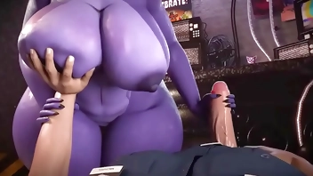 Bonfie gives her a reward to the guard